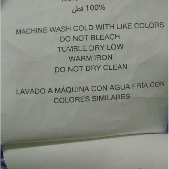 Michael Kors Men's Size XL Slim Fit Long Sleeve Button-Up Shirt Blue Pattern - Picture 8 of 10